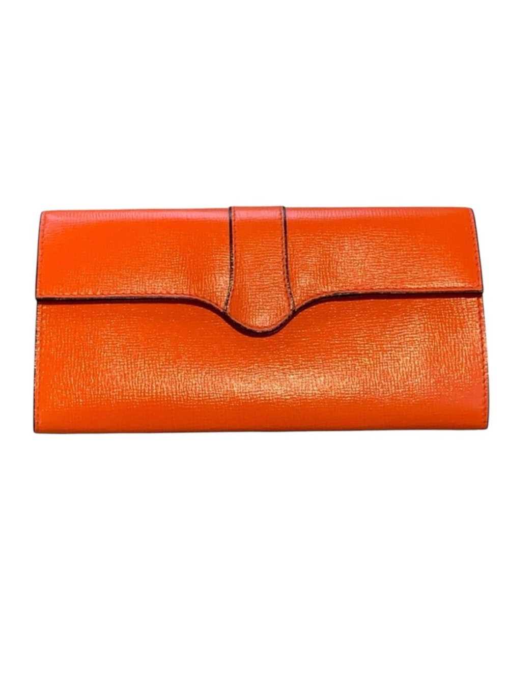 Valextra Orange Leather Wallet- NWT